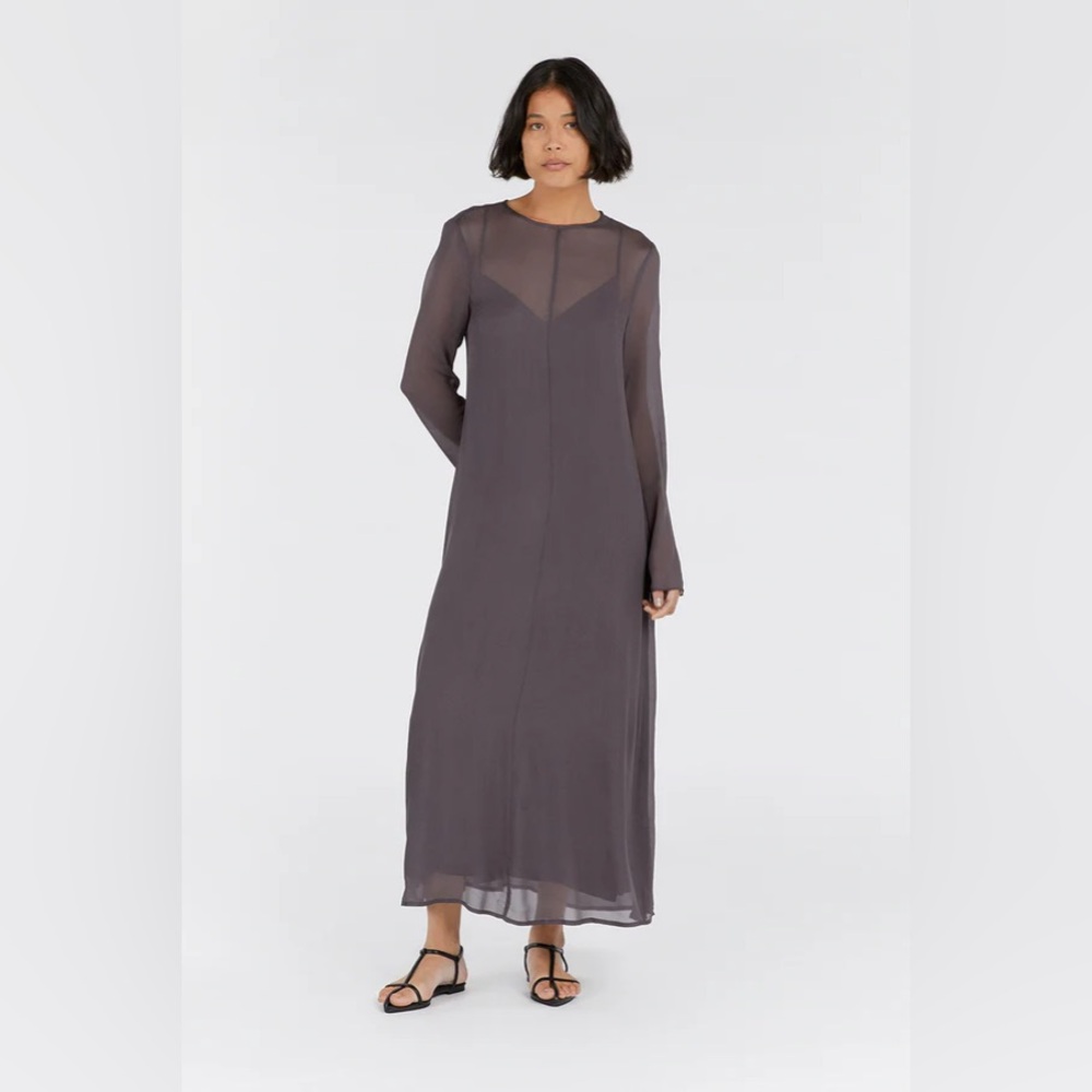 NWT DISSH Mari Eggplant Long Sleeved Dress - Picture 2 of 11